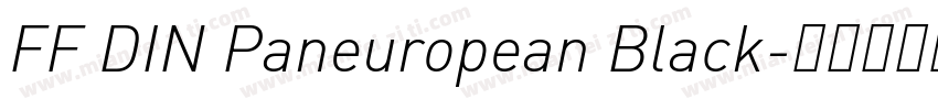 FF DIN Paneuropean Black字体转换